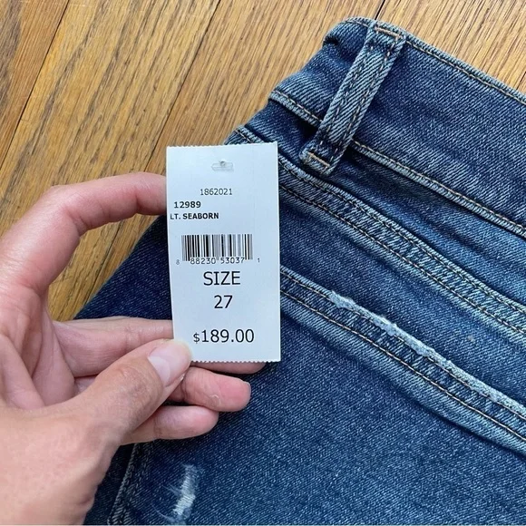 NEW DL1961 Riley Boyfriend Straight Vintage Jeans Size 27 NWT - Picture 7 of 9